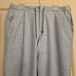 Sz38 Suitsupply(54) Ames Pleat Pants Pure Wool Super 120s (38x29) wt Elastic Hem